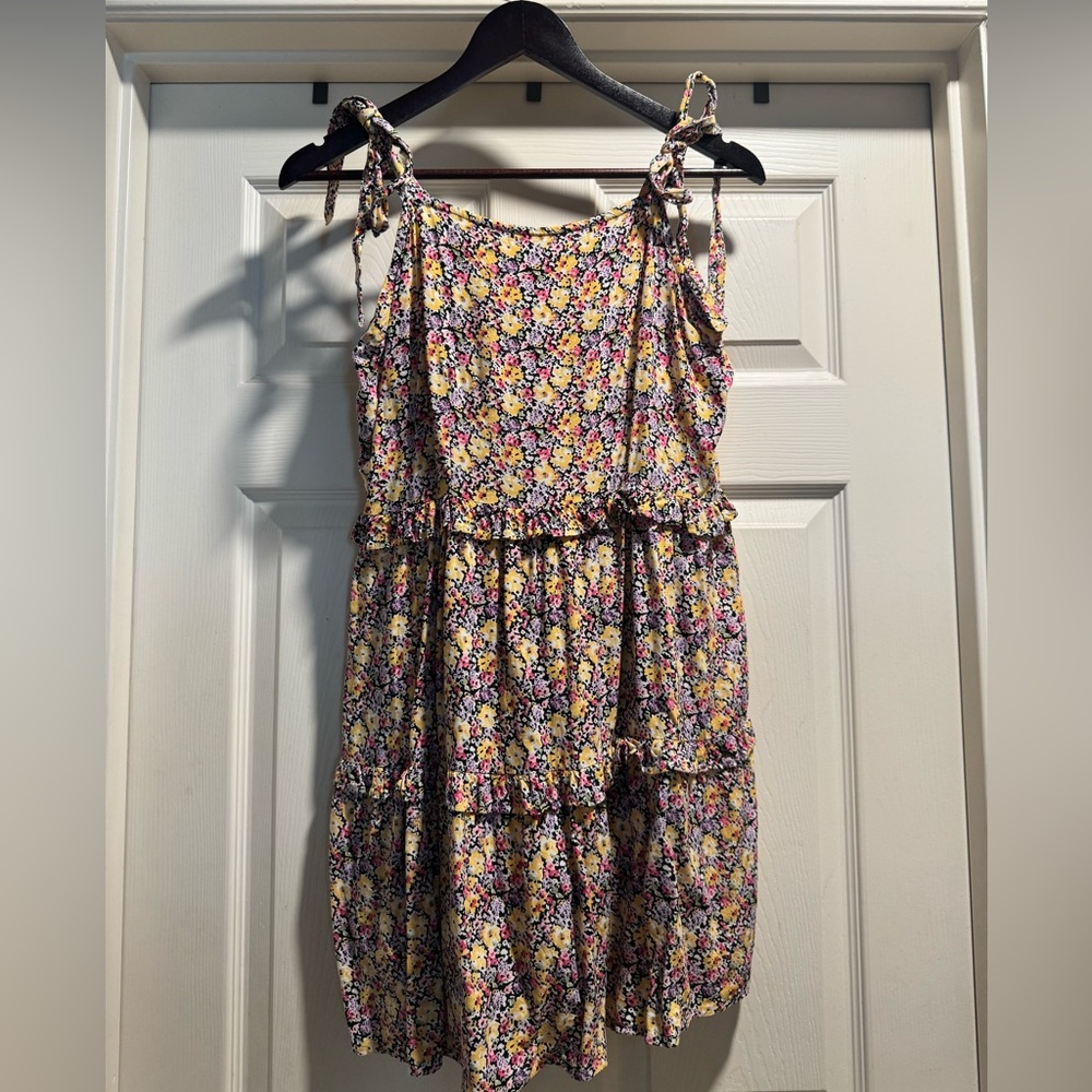 Natural Life Floral Tiered Sundress Size Large
